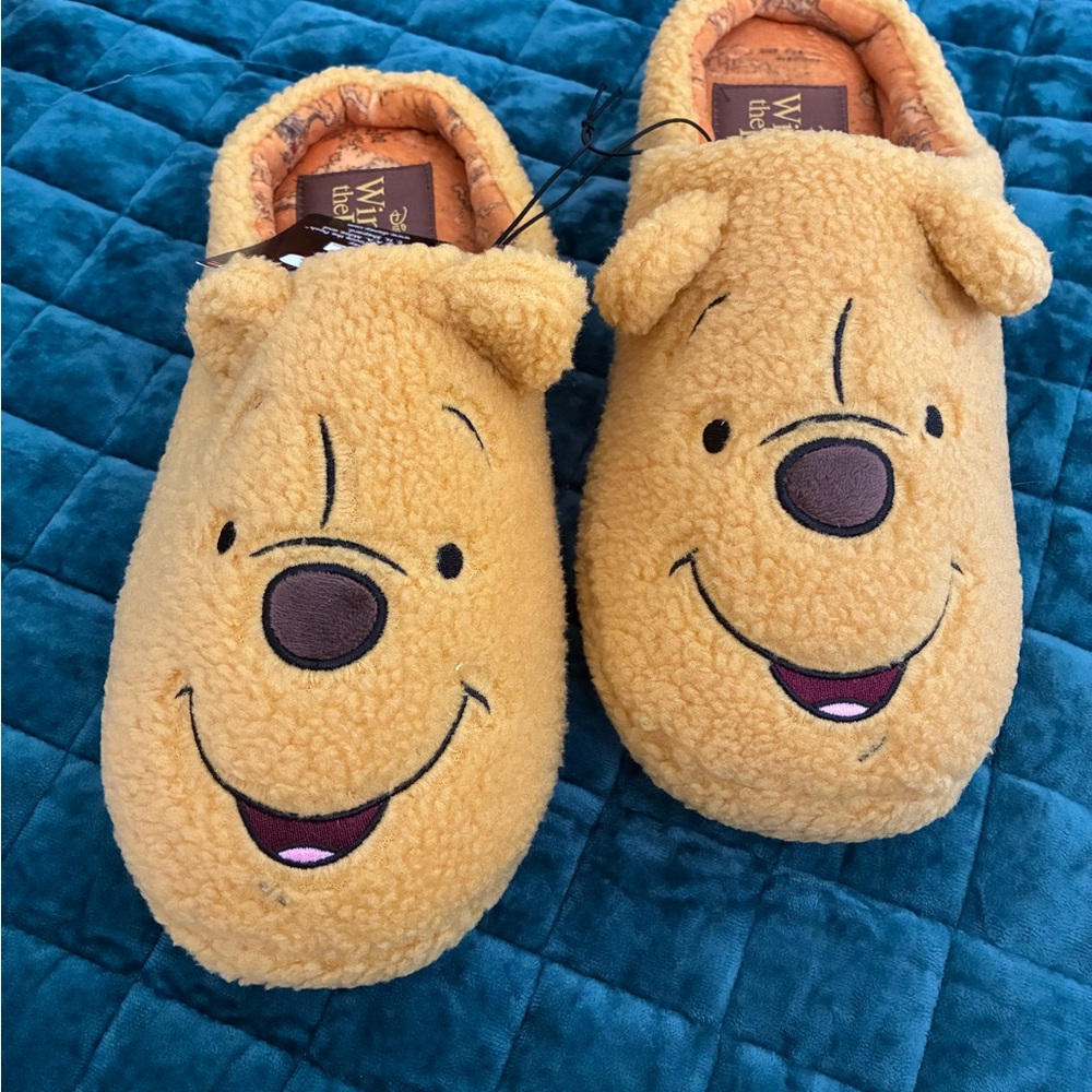 Disney Boxlunch Winnie the Pooh Slippers - Adult size Large